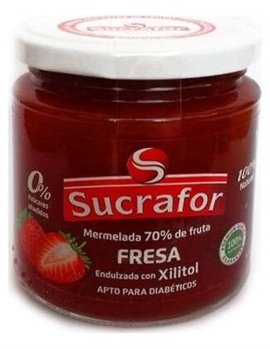 Mermelada De Fresa 70% Fruta 0% Azucar 260Gr. de Sucrafor