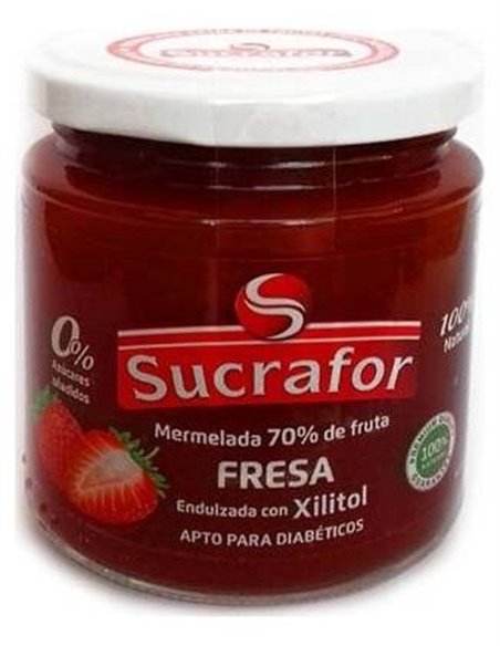 Mermelada De Fresa 70% Fruta 0% Azucar 260Gr. de Sucrafor