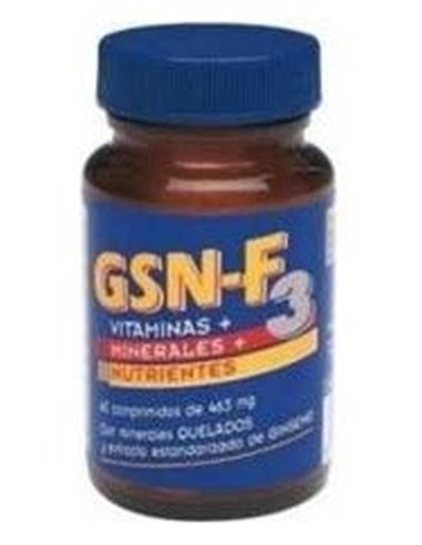 Gsn-F3 Vit. Y Min. Nutrientes 60Comp. 660Mg. de Gsn