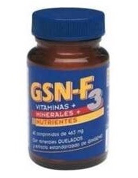 Gsn-F3 Vit. Y Min. Nutrientes 60Comp. 660Mg. de Gsn