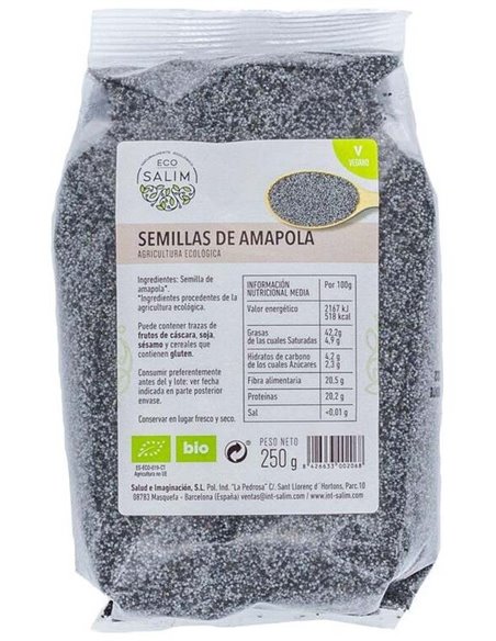 Semilla De Amapola 250 Gr de Ecosalim