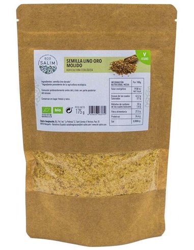 Semillas De Lino Oro Molido 175Gr. Bio Vegan de Eco Salim