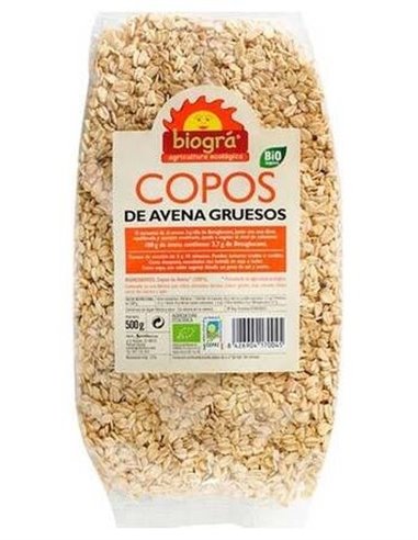Copos De Avena Gruesos Integrales 500Gr. Bio de Biogra