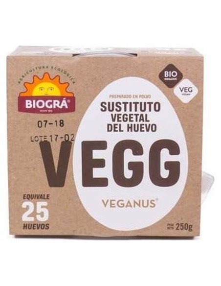 Vegg Sustitutivo Del Huevo 250Gr. Bio de Biogra