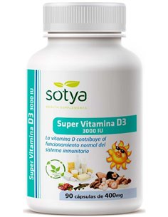 Super Vitamina D3 3000Ui 90 Caps 400Mg de Sotya