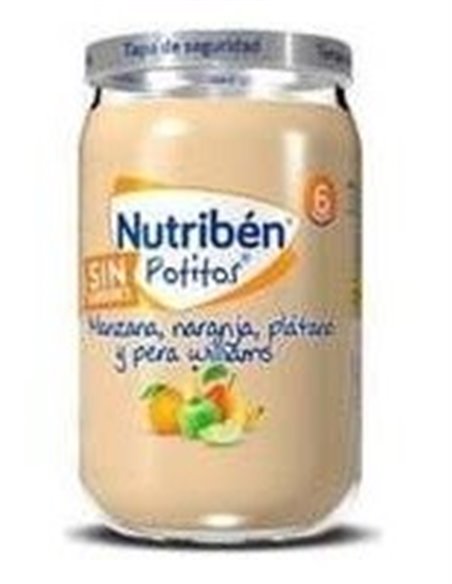 Nutriben Potito Manzana Naranja Platano Pera 235Gr de Nutriben