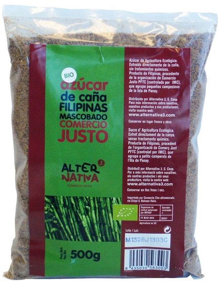 Azucar De Caña Mascabado  Filipines 500Gr. Eco de Alternativa 3