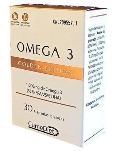 Omega 3 Golden 30Perlas. de Cumediet