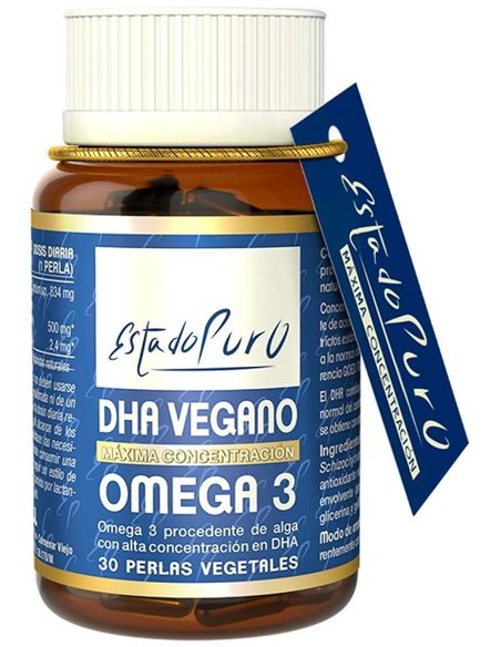 Estado Puro Dha Vegan Omega 3 30 Perlas Vegetales De Tongil