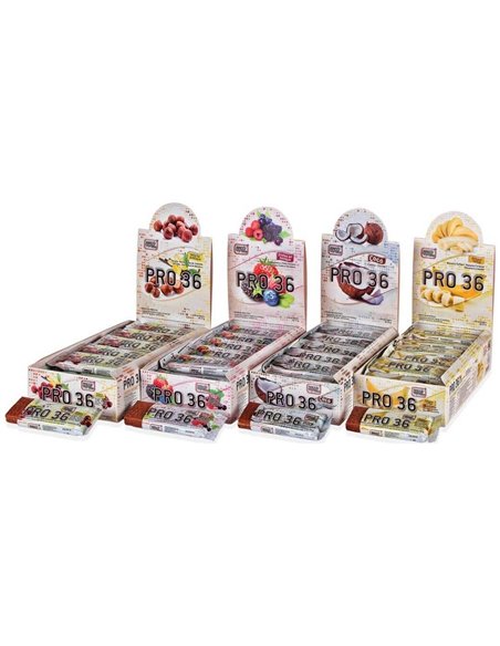 Pro 36 Barrita Proteica 36% Platano 24Udsx35 Gr de Best Protein