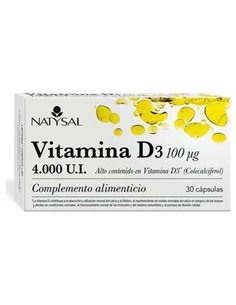 Vitamina D3 4000Ui 30Cap. de Natysal