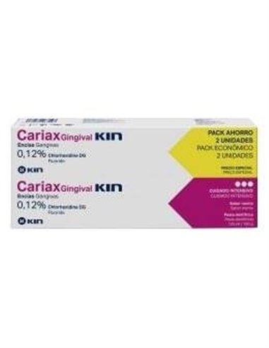 Cariax Gingival Encias Pack Pasta Dental 125Ml 2Ud de Kin