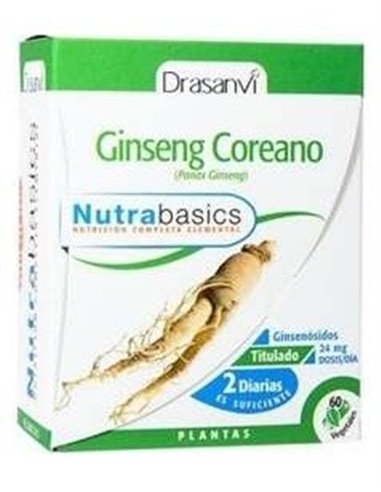 Nutrabasics Ginseng Coreano 60Caps. de Drasanvi