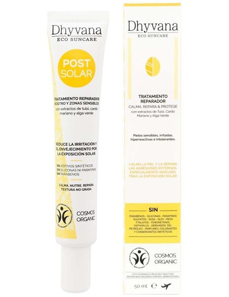 Tratamiento Calmante Reparador  Post Solar 50Ml. de Dhyvana