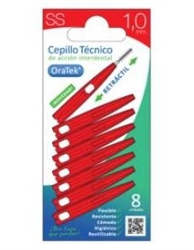 Cepillo Interdental Retractil 1Mm 8Ud. de Oratek