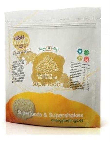Levadura Nutricional Vita B+D Copos 250Gr. Vegan de Energy Feelings