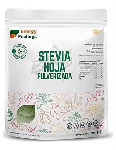 Estevia Hoja Pulverizada 100Gr. Vegan Sg de Energy Feelings