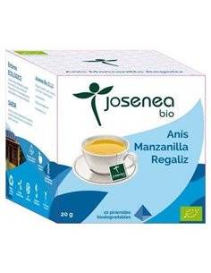 Anis-Manzanilla-Regaliz 10Piramides Ensobradas Bio de Josenea