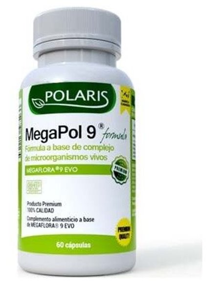 Megapol 9 Evo Probiotico 300 Mg 60 Capsulas de Polaris