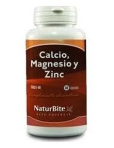 Calcio Magnesio y Zinc 1450mg, 60 Tabl. de NaturBite