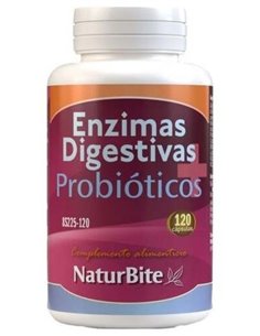 Enzimas Digestivas + Probióticos, 120 caps. de NaturBite