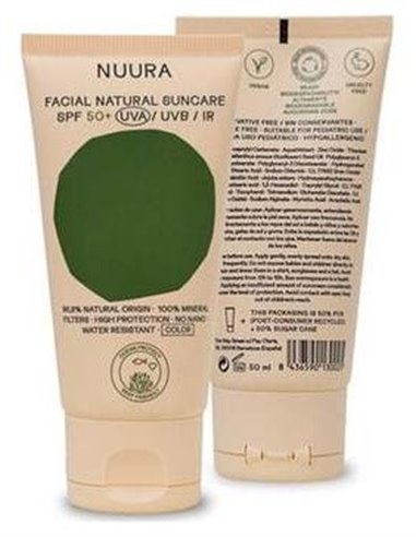 Crema Solar Facial Spf50+ Color 50Ml. Eco de Nuura