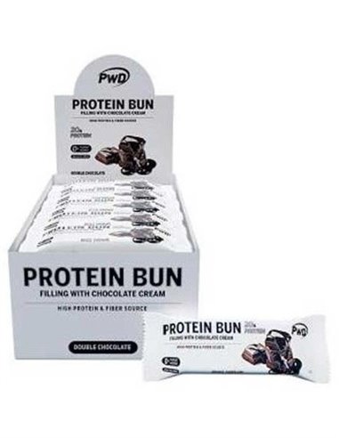 Protein Bun Bizcocho Double Chocolate 15Udsx60Gr. de Pwd