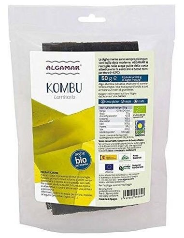 Alga Kombu Bolsa Pequeña Bio 50 g  de Algamar