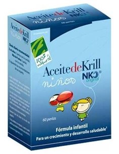 Aceite De Krill Nko Niños 60Perlas de Cien Por Cien Natural