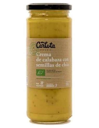 Crema De Calabaza Con Chia 450Gr. Eco Sg Vegan de Carlota Organic