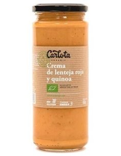 Crema De Lenteja Roja Y Quinoa 450Gr. Eco Sg Vegan de Carlota Organic