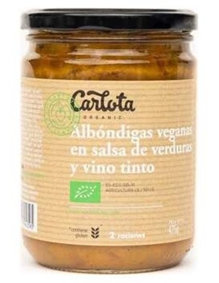 Albondigas En Salsa De Tomate Y Vino Tinto 425G de Carlota Organic