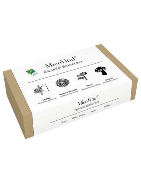 MicoVital® Especial BioHacker. Pack con los 4 extractos líquidos de hongos
