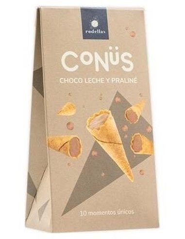 Conus Chocolate Leche Y Praline 10Udsx70Gr. Bio de Rodellas