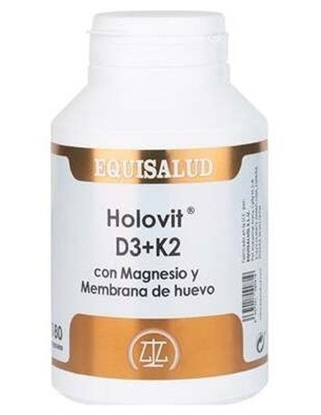 Holovit D3+K2 Con Magnesio Y Membrana Huevo 180Cap de Equisalud