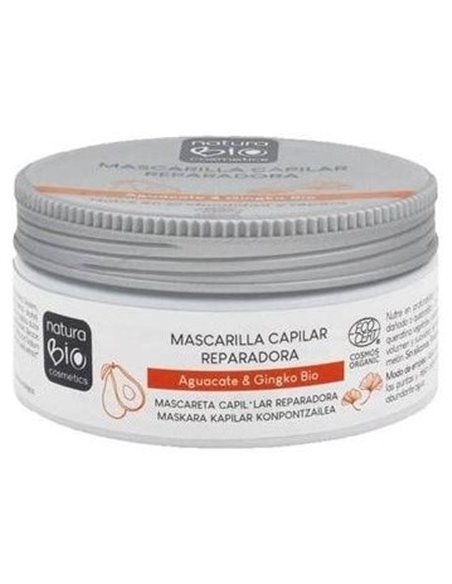 Mascarilla Capilar Reparadora Aguacate-Ginkgo 200 de Naturabio Cosmetics