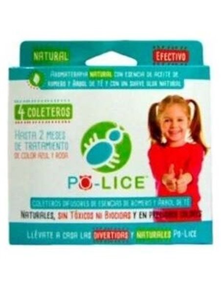 No Lice Coletero Anti-Piojos Rosa/Azul 4 Unidades No Lice