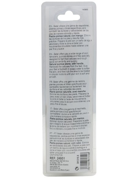 Piedra Pomez Con Mango 24951 de Beter