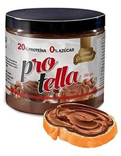 Crema Proteica Choco Hazelnut Sin Azucar Añadido 250Gr. de Protella