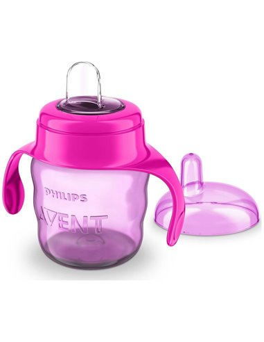 Vaso Boquilla Blanda Rosa 200Ml. Scf551/03 de Avent