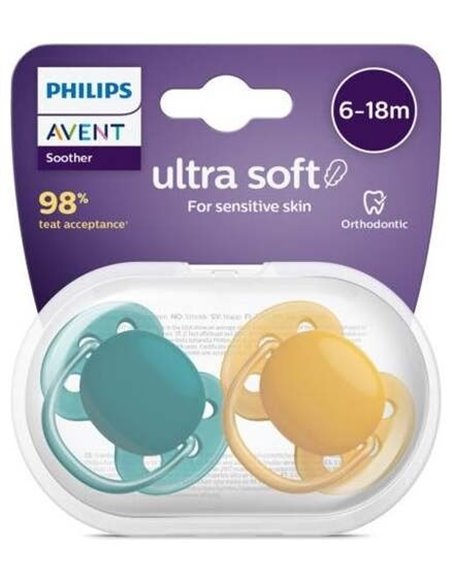Chupete Ultra Soft 6-18Meses Neutro Sfc091/04 de Avent