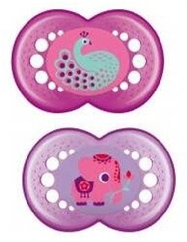 Chupete Sili Fisio +6M 2Un Rosa de Mam