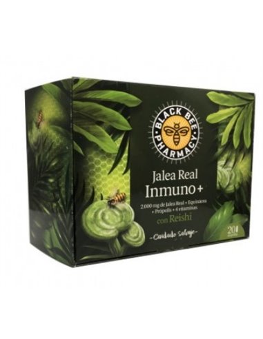 Black Bee Inmuno + Reishi Estuche 20 Vial Negro-Verde de Black Bee