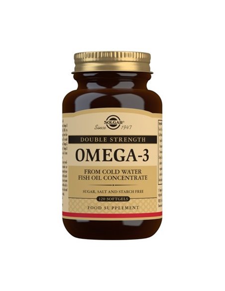 Omega3 Doble Concentración  120 cápsulas blandas Solgar