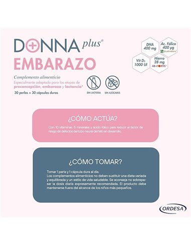 Donnaplus Embarazo 30Cap.** de Donnaplus