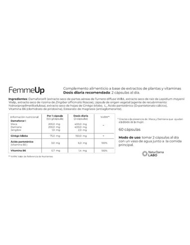 Femmeup Oil 110Cap. de Femmeup