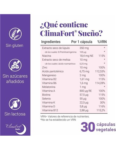 Climafort Sueño 30Cap. de Niam