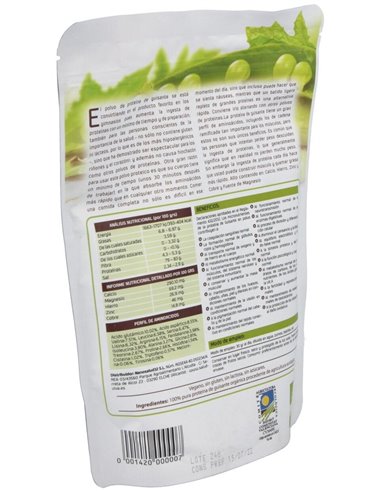 Proteina De Guisante 80%  250Gr. Bio Sg S/A Vegan de Salud Viva