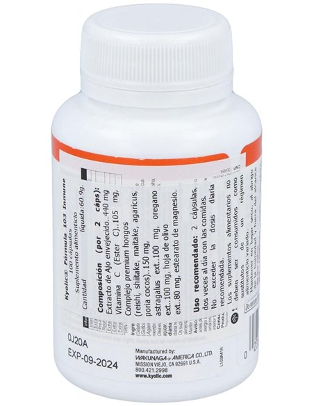 Kyolic Formula 103 Inmune 100Cap. de Universo Natural