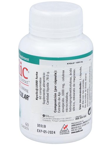 Kyolic Forte 1000Mg. 60Comp. de Universo Natural